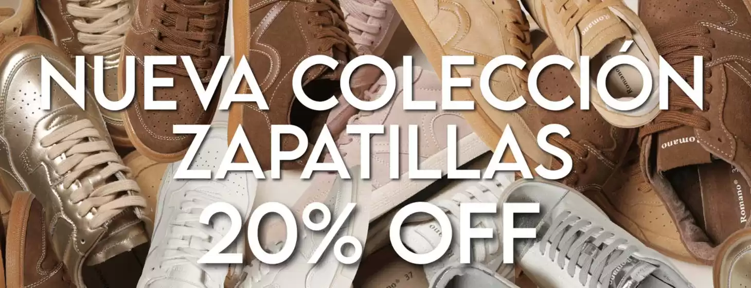 Catálogo Romano en Providencia | Nueva colección zapatillas 20% Off! | 2025-09-16T00:00:00.000Z - 2025-10-01T00:00:00.000Z