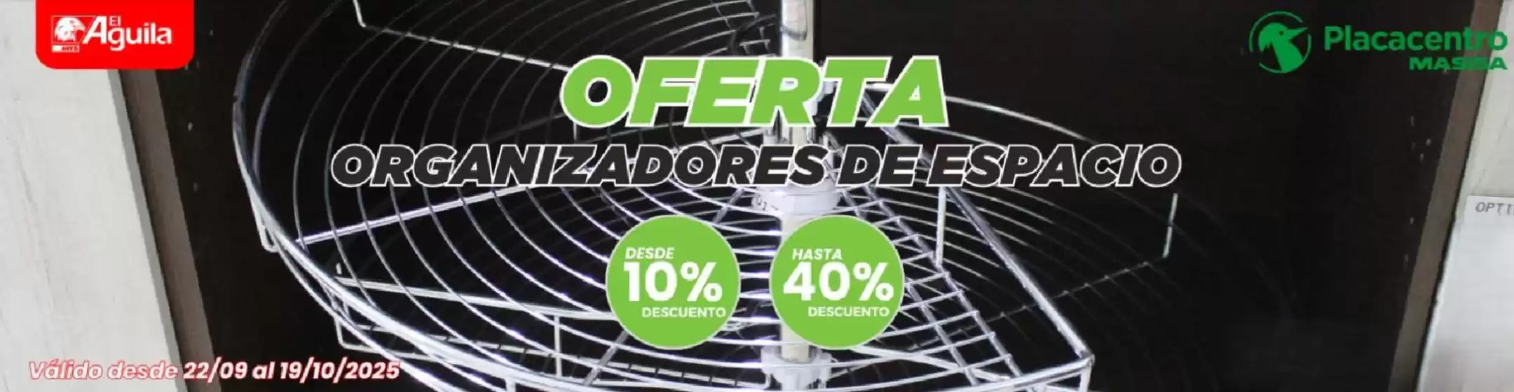 Oferta organizadores de espacio! Hasta 40% descuento.