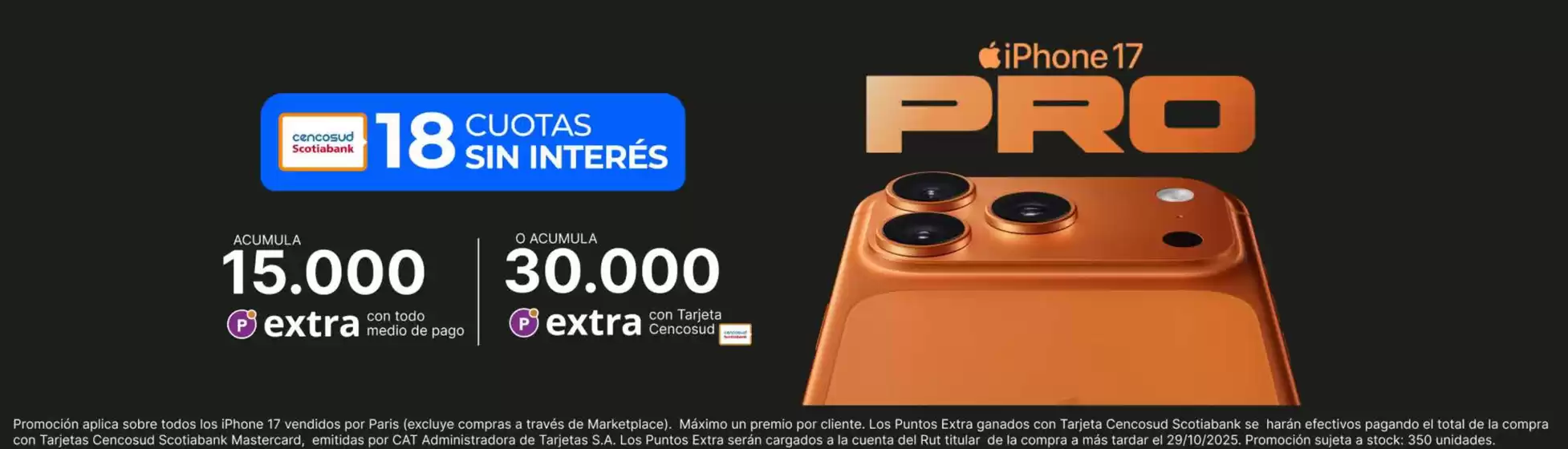 Oferta exclusivos iPhone 17 Pro!