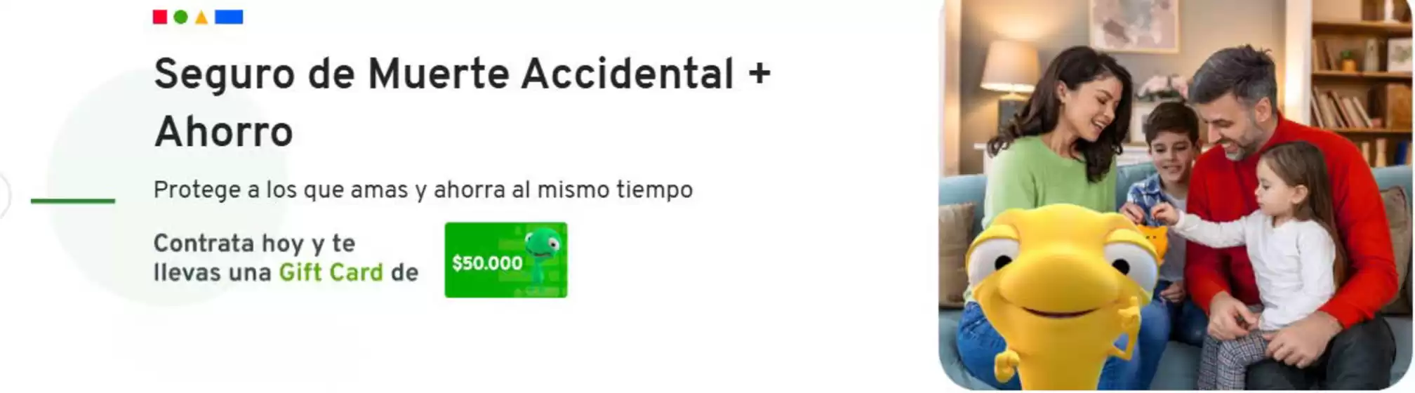 Seguro de Muerte accidental+ ahorro!