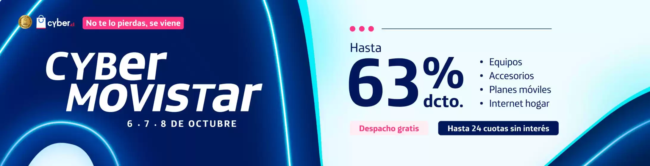 Catálogo Movistar en Rancagua | Cyber Movistar! Hasta 6 | 2025-10-02T00:00:00.000Z - 2025-10-08T00:00:00.000Z