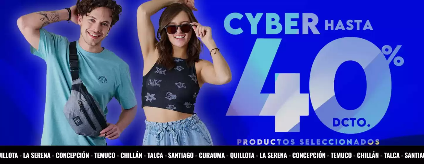 Cyber! Hasta 40% dcto.