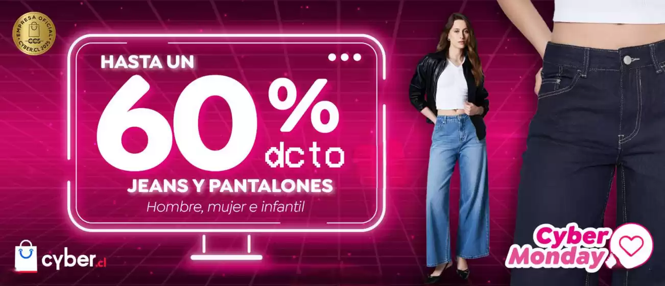 Cyber Monday! Hasta 70% dcto.