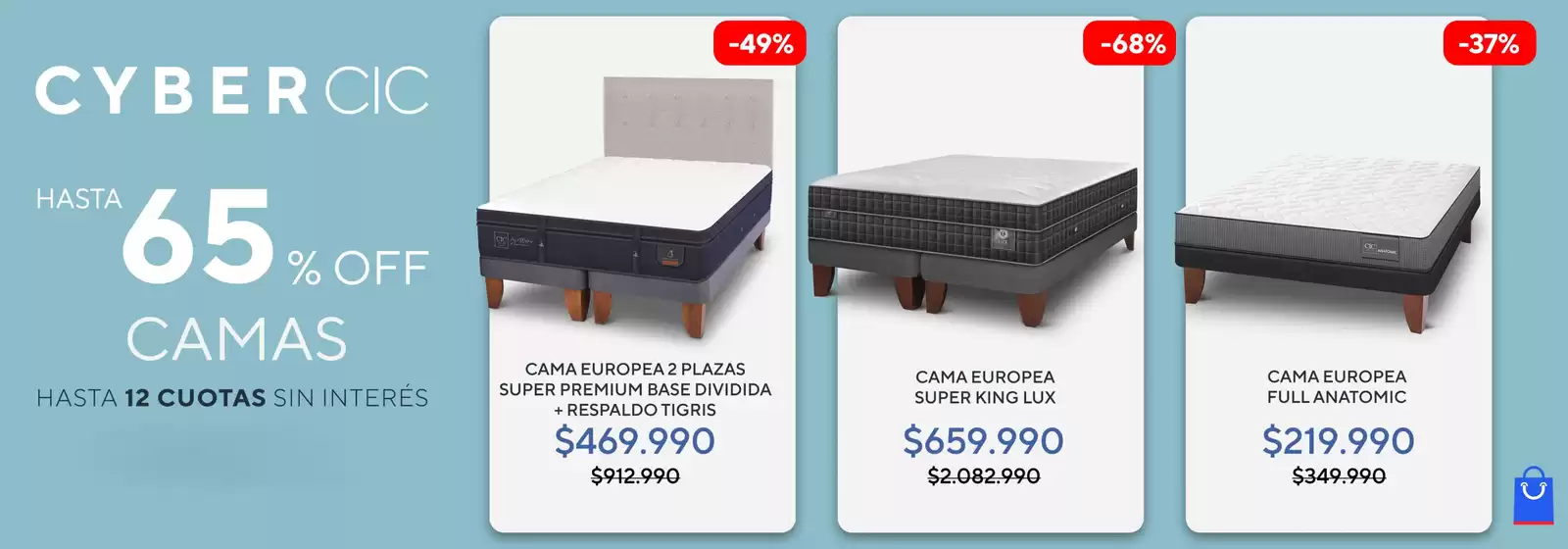 Cyber CIC! Hasta 75% Off.