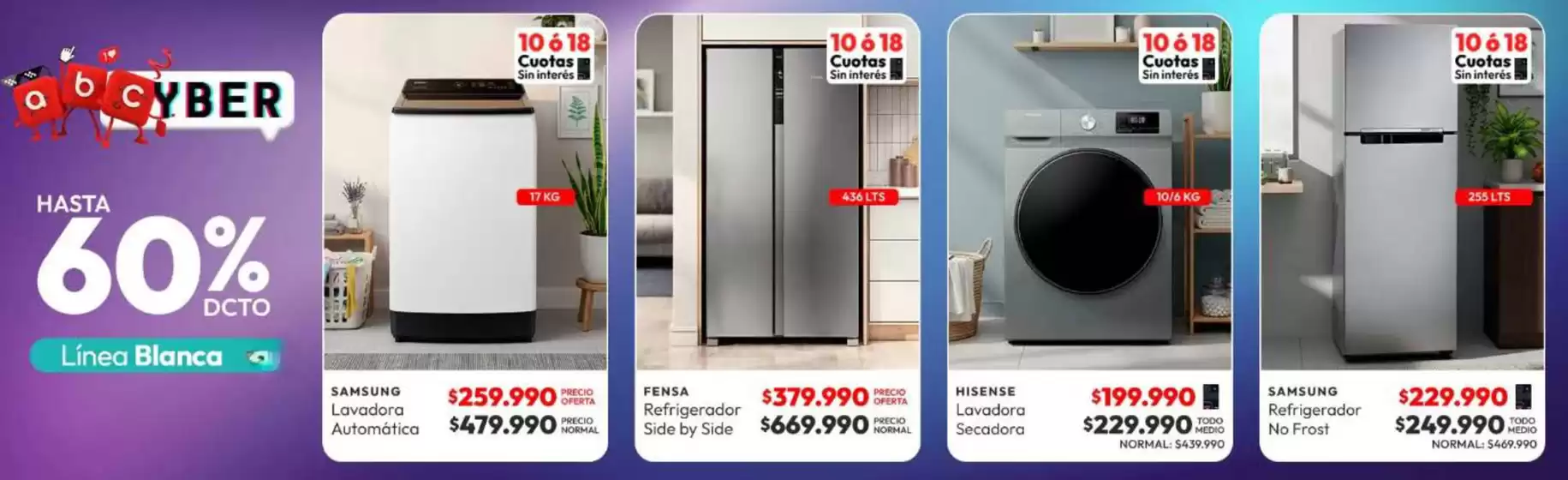 Cyber ABC! Hasta 70% dcto.