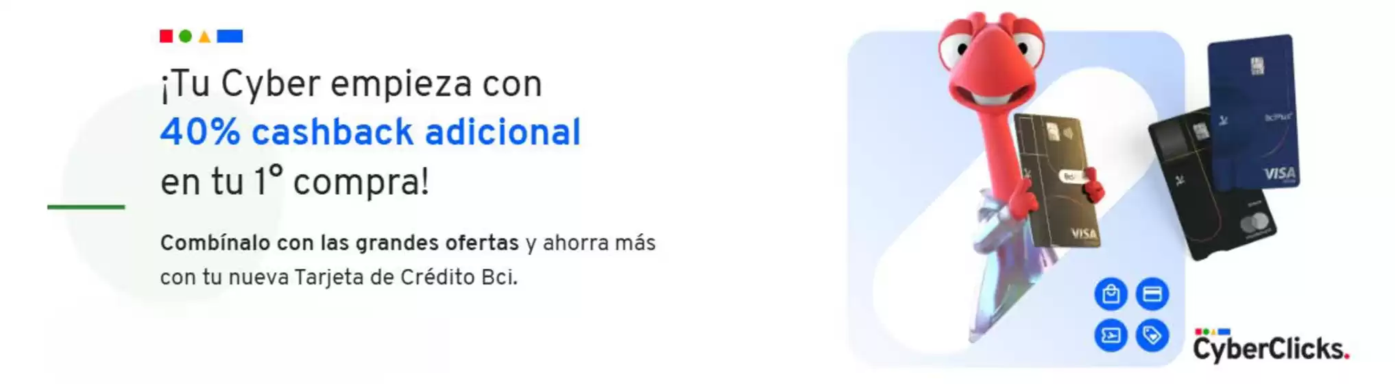 40% Cashback adicional!