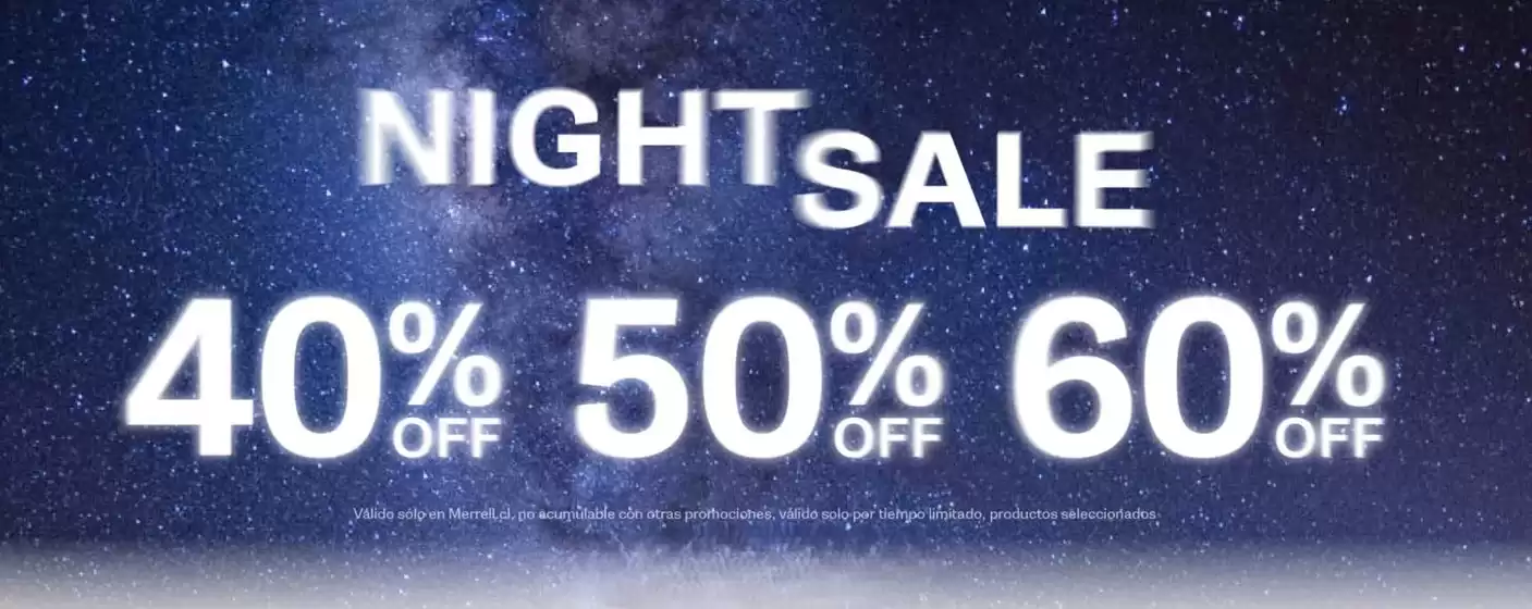 Night sale! Hasta 60%% Off.