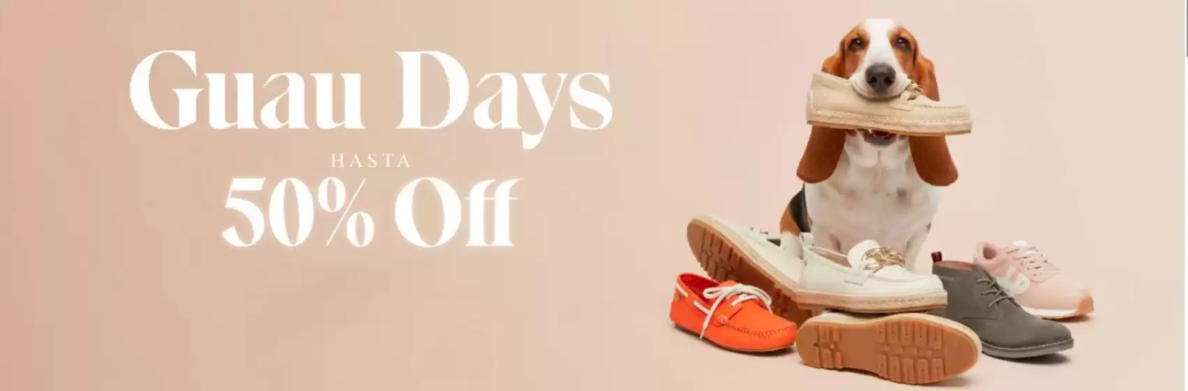 Guau days! Up to 50% Off.