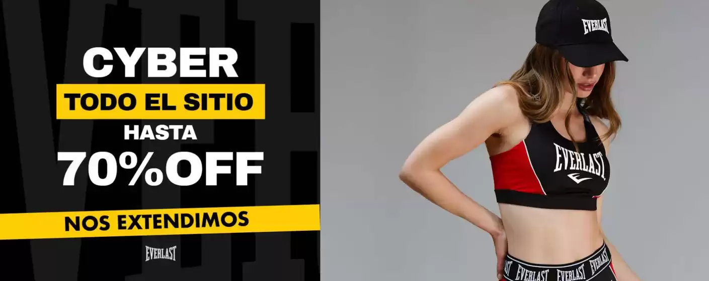 Cyber todo el sitio! Hasta 70% Off.