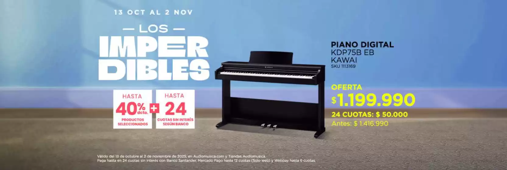 Catálogo Audiomusica en Temuco | Los imperdibles! | 2025-10-14T00:00:00.000Z - 2025-11-02T00:00:00.000Z
