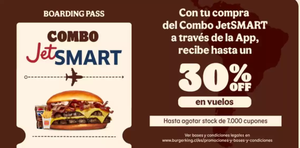 Catálogo Burger King en Providencia | Combo jet smart! Hasta 30% Off. | 2025-10-14T00:00:00.000Z - 2025-10-29T00:00:00.000Z
