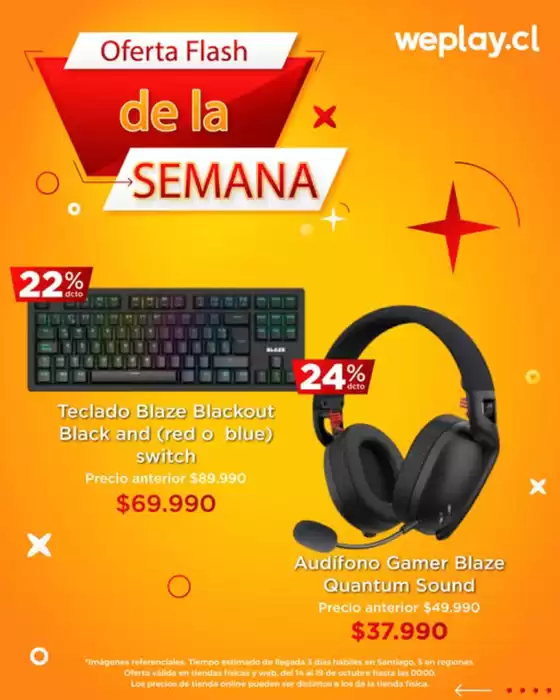 Catálogo WePlay en Viña del Mar | Oferta flash de la semana! | 2025-10-15T00:00:00.000Z - 2025-10-19T00:00:00.000Z