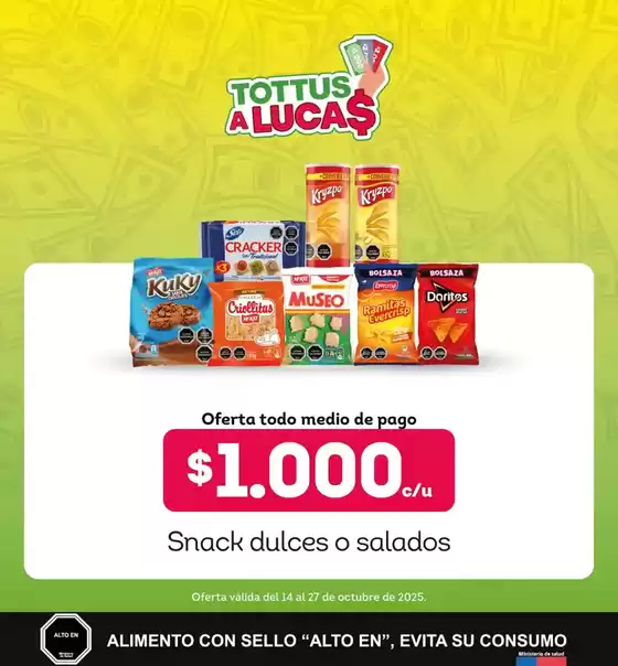 Catálogo Tottus en Cabrero | Ofertas especiales atractivas para todos | 2025-10-16T00:00:00.000Z - 2025-10-30T00:00:00.000Z