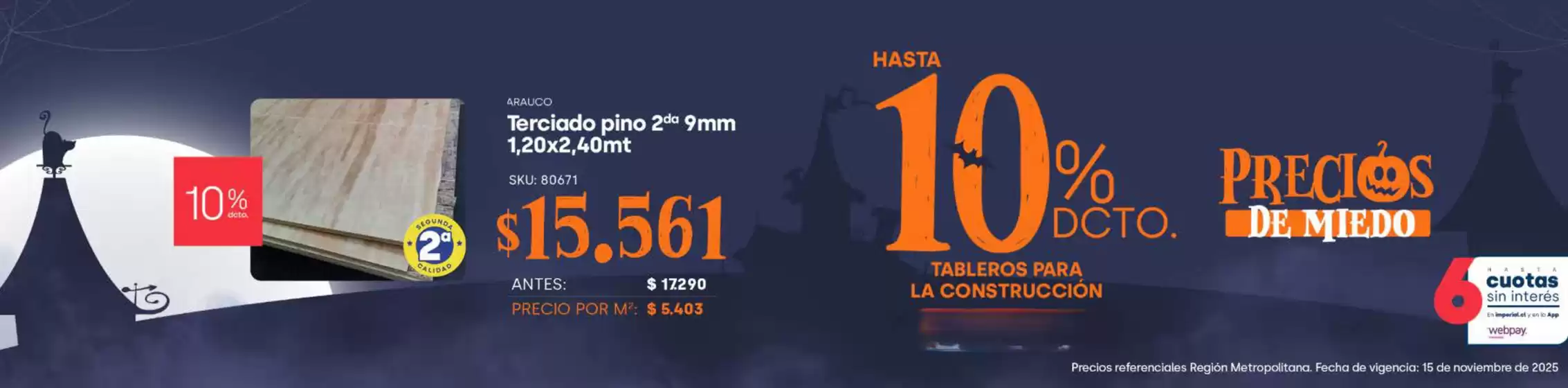 Precios de miedo! Hasta 48% dcto.