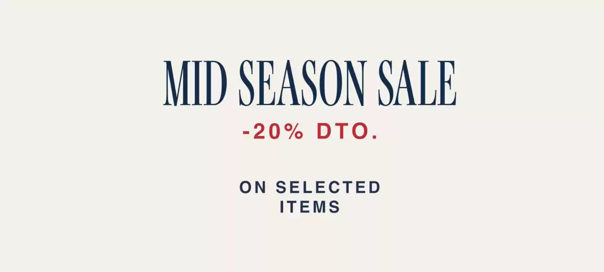 Mid season sale! Hasta -20% dto.