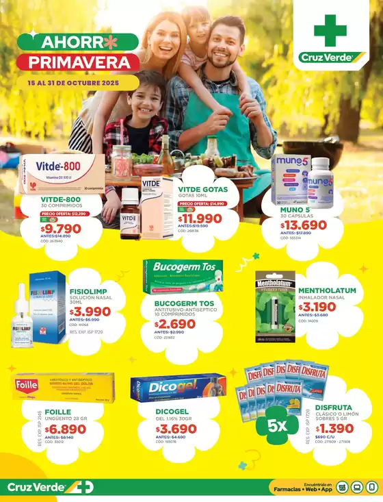 Catálogo Cruz Verde en Santiago | Flyer Ofertas 2Q Octubre 2025 | 2025-10-17T00:00:00.000Z - 2025-10-31T00:00:00.000Z