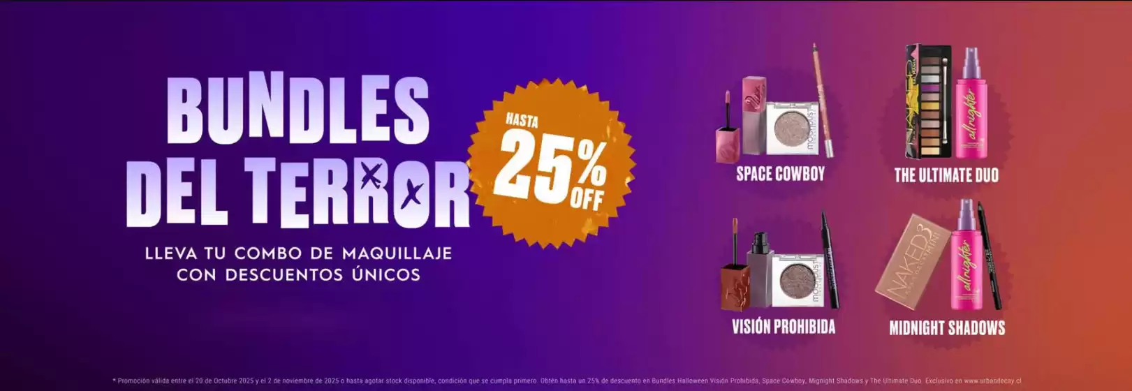 Catálogo Urban Decay en Viña del Mar | Hasta 25% Off! | 2025-10-20T00:00:00.000Z - 2025-11-02T00:00:00.000Z