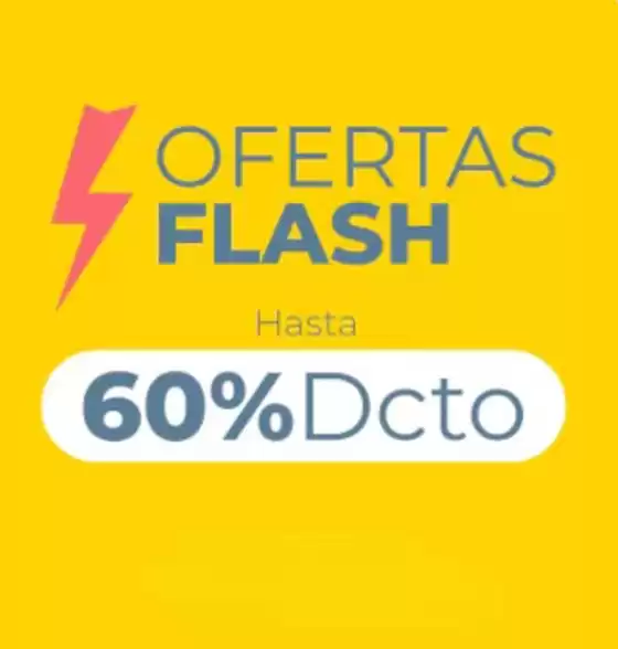 Oferta flash! Hasta 60% dcto!