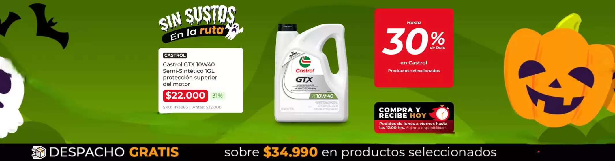 Sin sustos en la ruto! Hasta 50% de dcto.