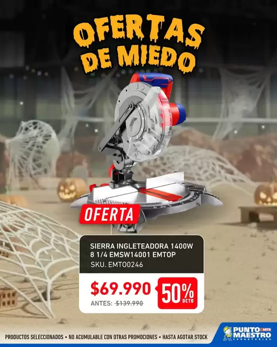 Llegaron las Ofertas de Miedo a Punto Maestro!