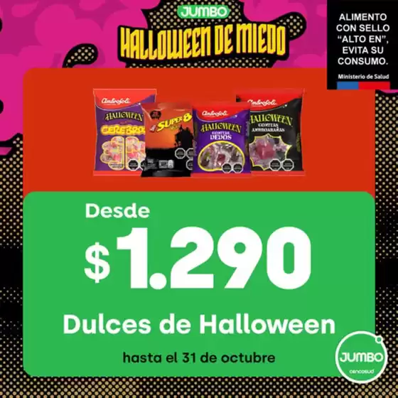 Catálogo Jumbo en Villarrica | Halloween de miedo! | 2025-10-28T00:00:00.000Z - 2025-10-31T00:00:00.000Z