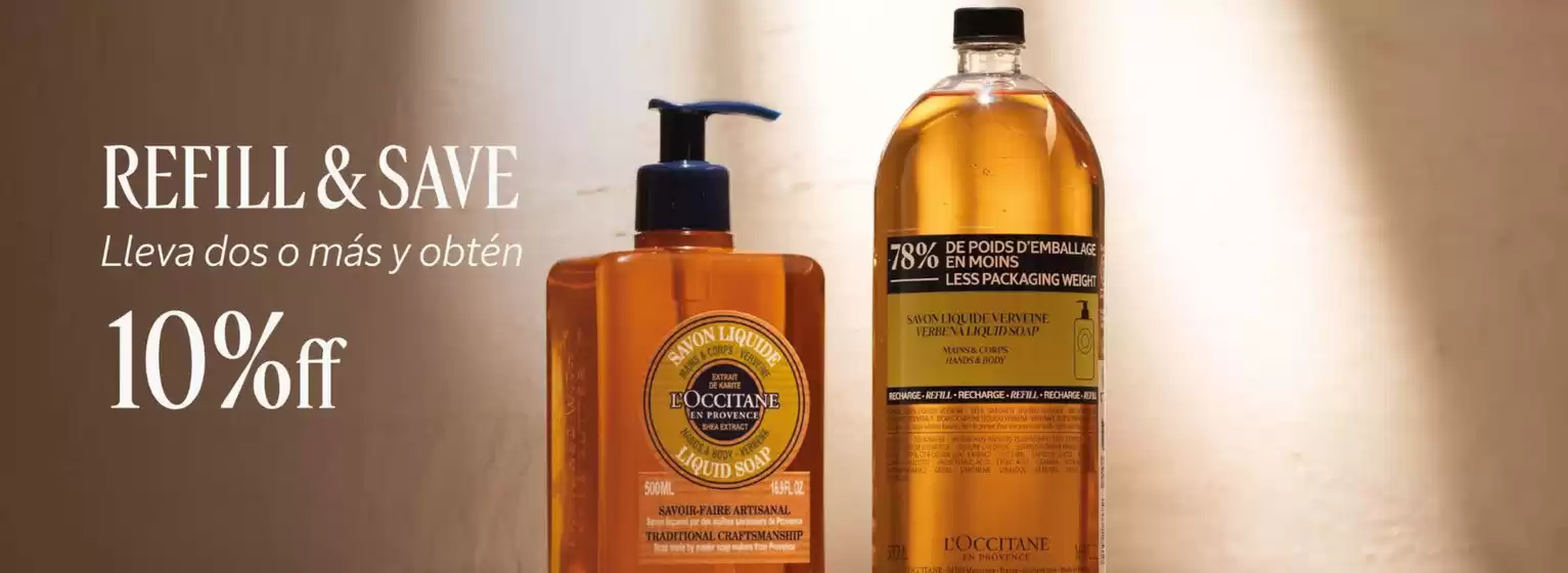 Catálogo L'Occitane en Valparaíso | Refill & save ! Hasta 10% Off. | 2025-10-28T00:00:00.000Z - 2025-11-11T00:00:00.000Z