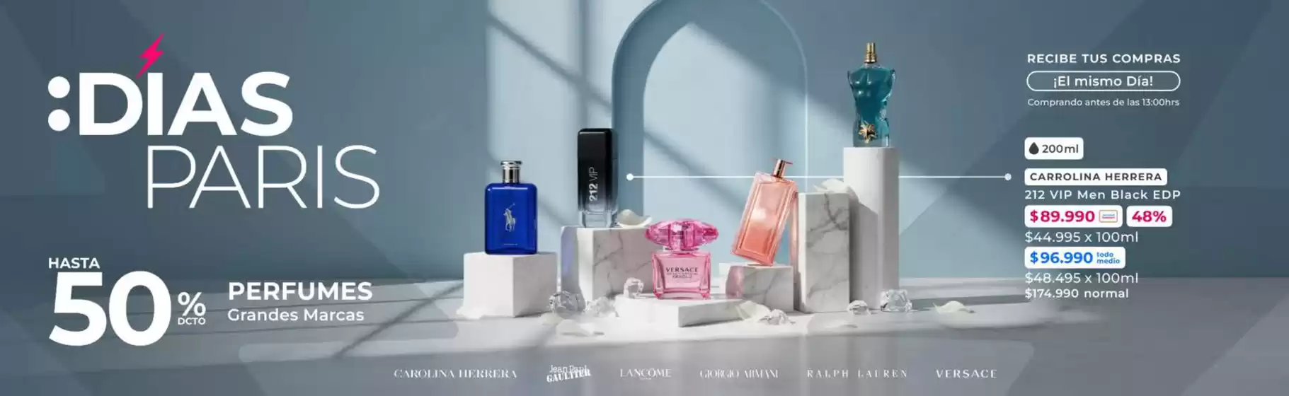 Dias Paris! Hasta 50% dcto.