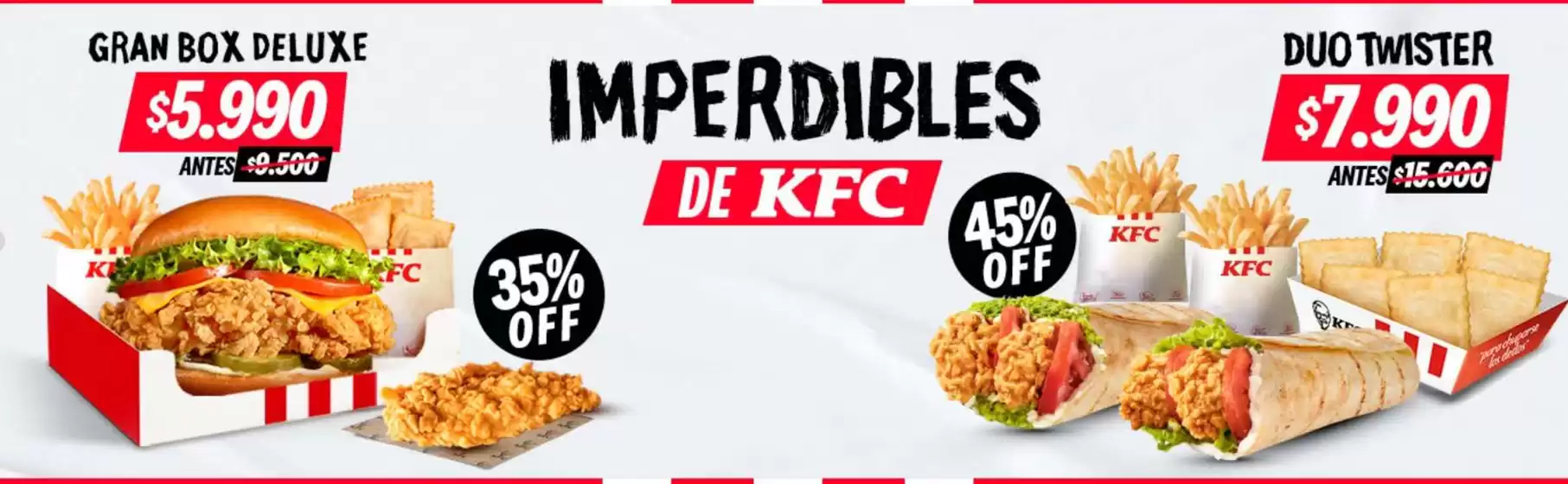 Catálogo KFC en La Reina | Imperdibles de KFC! | 2025-10-30T00:00:00.000Z - 2025-11-12T00:00:00.000Z
