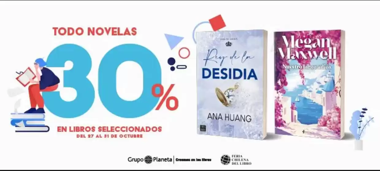 Catálogo Feria Chilena del Libro en La Serena | Todo novelas 30% Off! | 2025-10-31T00:00:00.000Z - 2025-10-31T00:00:00.000Z