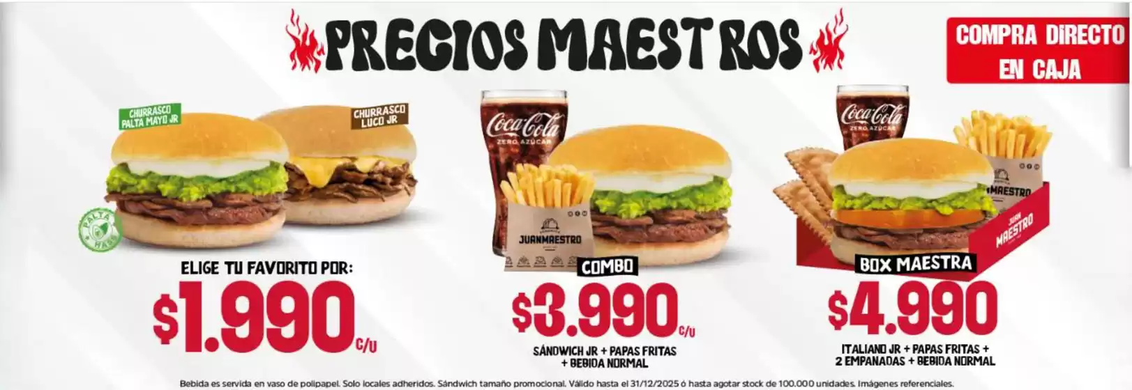 Precios maestros!