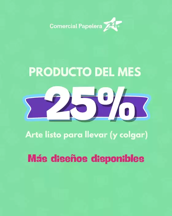 Productos del mes 25% off