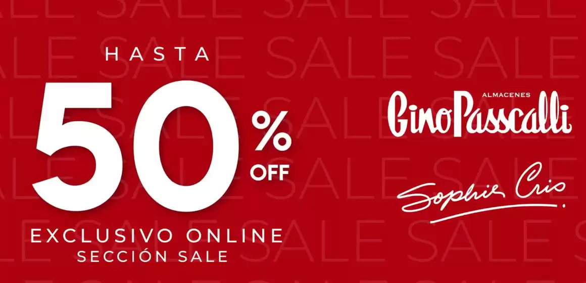 Catálogo Gino Passcalli en Ipiales | Hasta 50% OFF Exclusivo Online | 2025-11-13T00:00:00.000Z - 2025-11-29T00:00:00.000Z