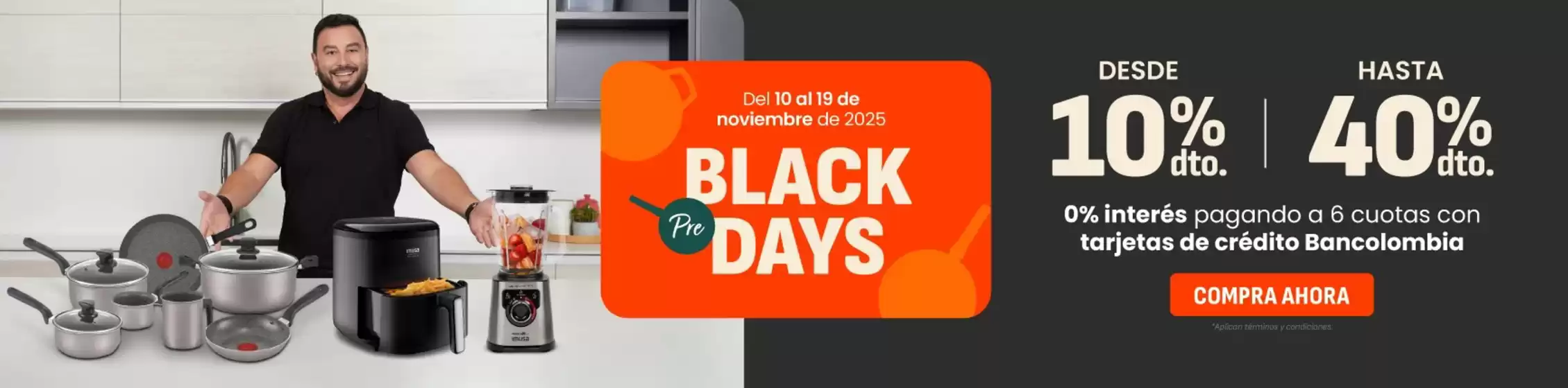 Catálogo Imusa en Bogotá | Black Days Desde 10% Dto / Hasta 40% Dto | 2025-11-13T00:00:00.000Z - 2025-11-19T00:00:00.000Z