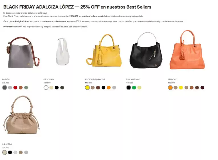 Catálogo Adalgiza López en Ipiales | Balck Friday 25% Dto | 2025-11-13T00:00:00.000Z - 2025-11-29T00:00:00.000Z