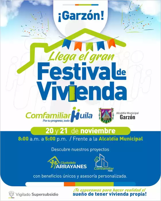 Catálogo Comfamiliar Huila en Puente Aranda | Llega el gran Festival de Vivienda | 2025-11-13T00:00:00.000Z - 2025-11-21T00:00:00.000Z