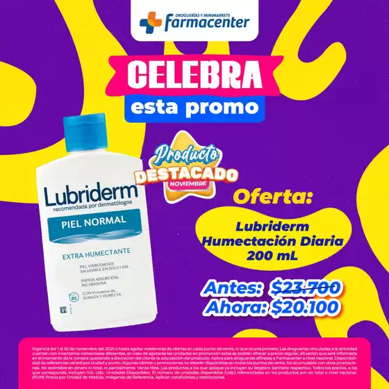 Catálogo Farmacenter en Villamaría | Celebra esta Promo | 2025-11-13T00:00:00.000Z - 2025-11-30T00:00:00.000Z
