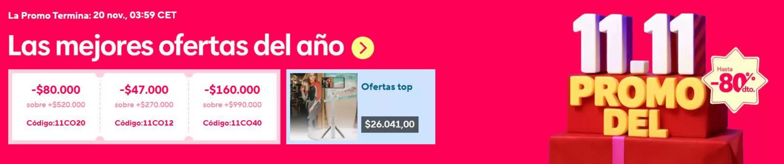 Catálogo Ali Express en Cúcuta | 11.11 Promo Del -80% Dto | 2025-11-18T00:00:00.000Z - 2025-11-20T00:00:00.000Z