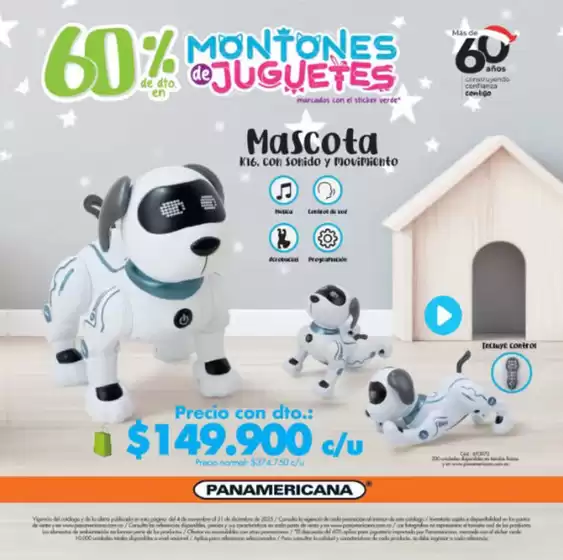 Catálogo Panamericana en Chinú | Catalogo 60% Dto Montones de Juguetes  | 2025-11-18T00:00:00.000Z - 2025-12-31T00:00:00.000Z