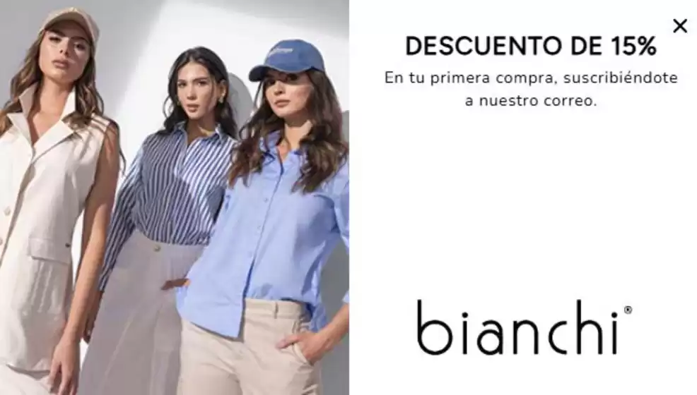 Catálogo Bianchi en Manizales | Descuento de 15% en tu primera Compra | 2025-11-18T00:00:00.000Z - 2025-12-31T00:00:00.000Z