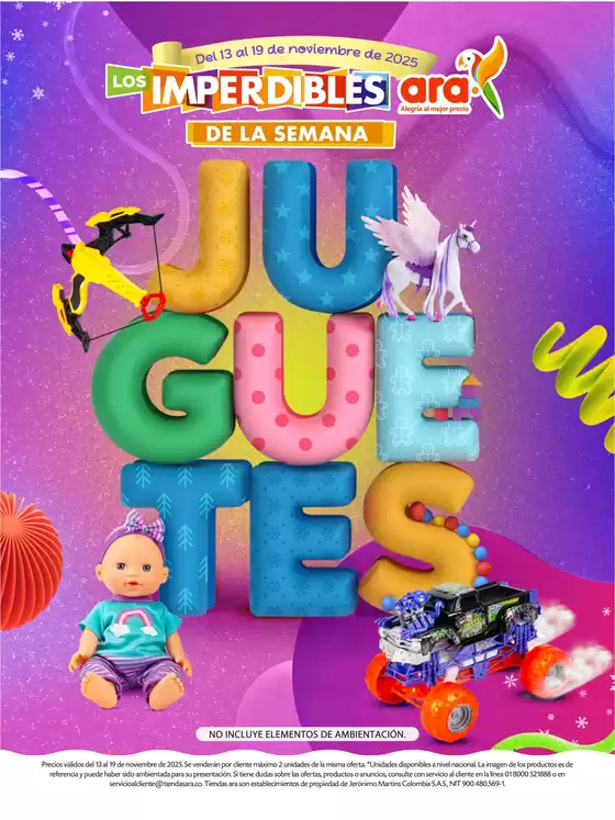 Catálogo Ara | Catalogo Los Imperdibles de la semana JUGUETES | 2025-11-18T00:00:00.000Z - 2025-11-19T00:00:00.000Z