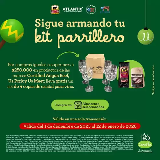 Catálogo Carulla en Bello | Sigue armando tu kit parrillero | 2025-12-02T00:00:00.000Z - 2026-01-12T00:00:00.000Z
