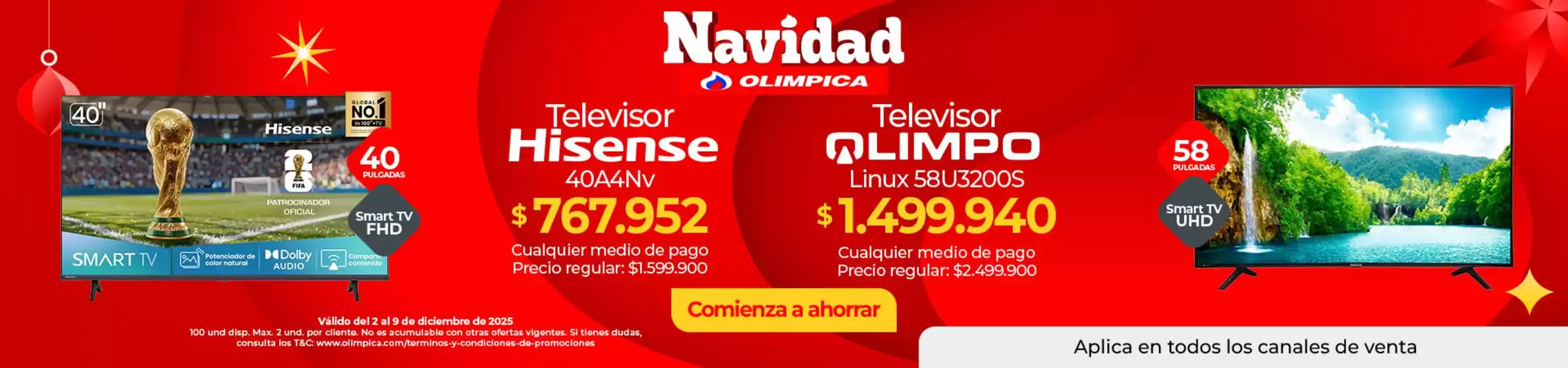 Catálogo Olímpica en Fusagasugá | Ofertas y promociones actuales | 2025-12-02T00:00:00.000Z - 2025-12-09T00:00:00.000Z
