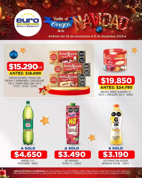 Catálogo Euro Supermercados en Curumaní | Ofertas principales y descuentos | 2024-11-29T00:00:00.000Z - 2025-12-08T00:00:00.000Z