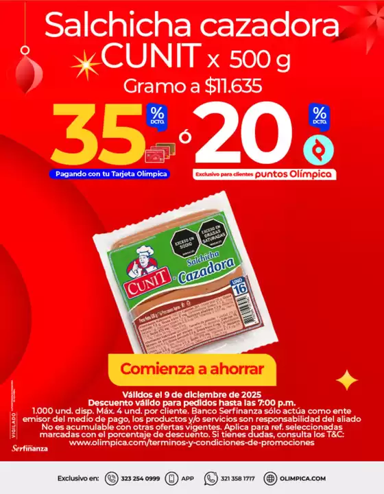 Catálogo Olímpica en Villamaría | Ofertas para cazadores de gangas | 2025-12-09T00:00:00.000Z - 2025-12-09T00:00:00.000Z