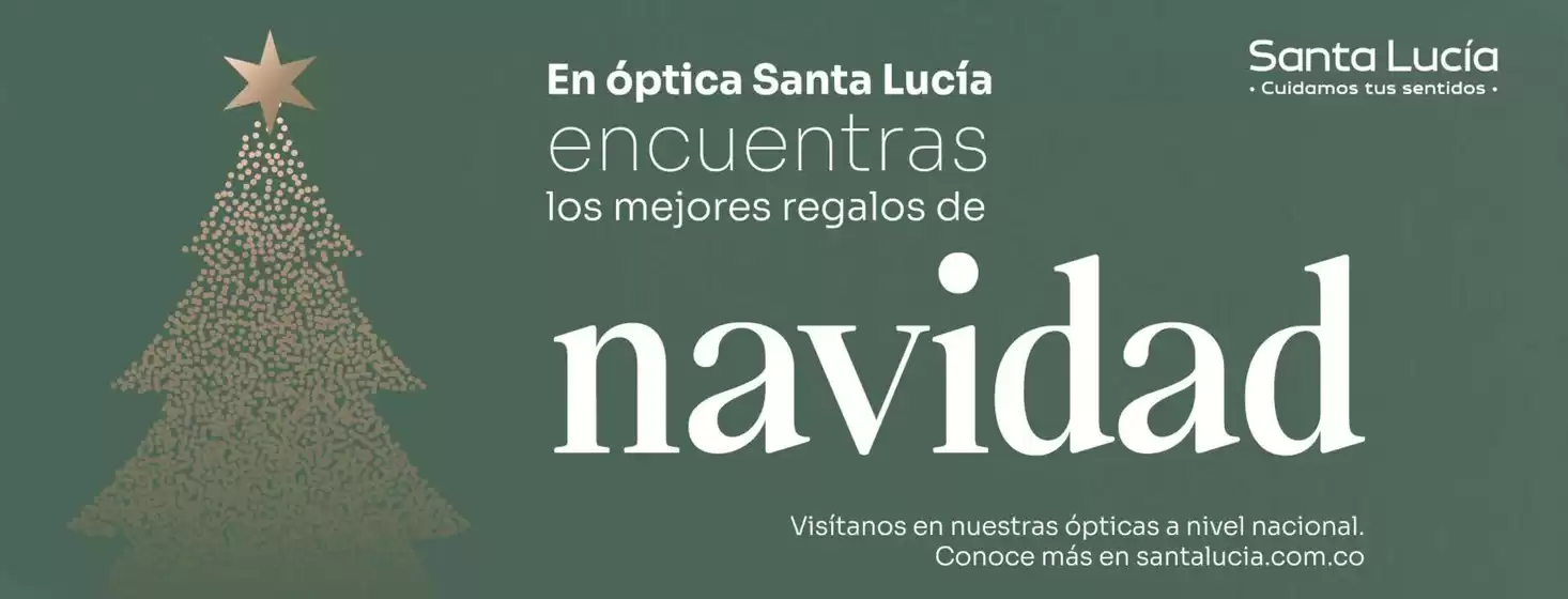 Catálogo Óptica Santa Lucía en Tuluá | En optica Óptica Santa Lucía encuentras las mejores regalos de Navidad | 2025-12-10T00:00:00.000Z - 2025-12-25T00:00:00.000Z