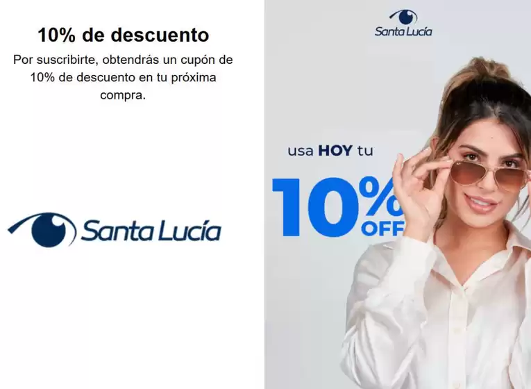 Catálogo Óptica Santa Lucía en Tuluá | 10% OFF en tu primera compra | 2025-12-10T00:00:00.000Z - 2026-02-28T00:00:00.000Z