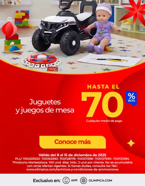 Catálogo Olímpica en Puente Aranda | Ofertas para cazadores de gangas | 2025-12-08T00:00:00.000Z - 2025-12-15T00:00:00.000Z