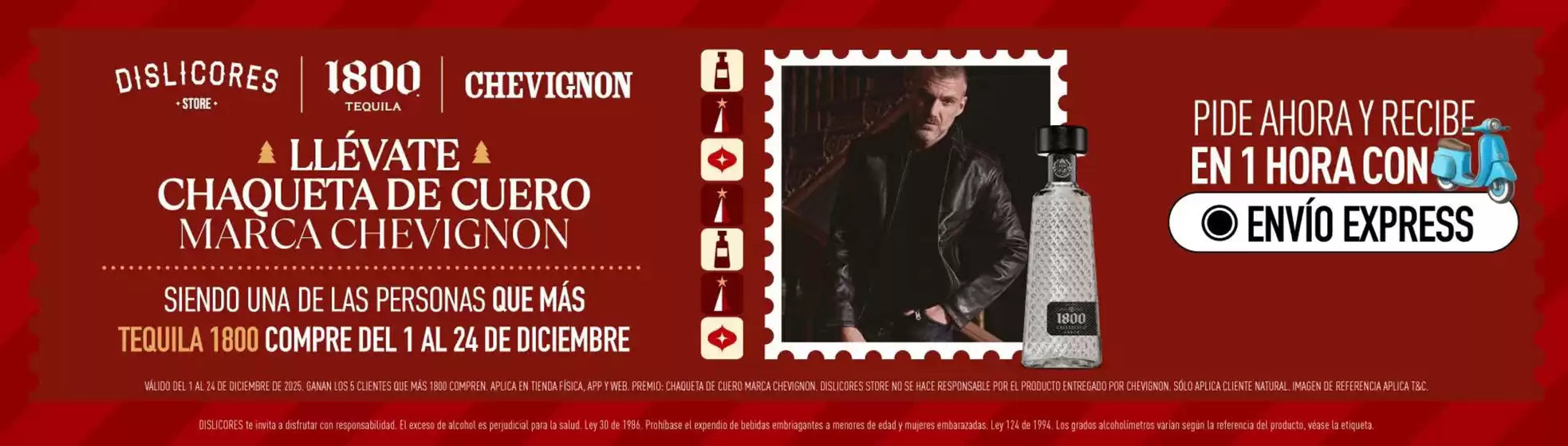 Catálogo Dislicores en Cali | Llevate Chaqueta de Cuero Marca Chevignon | 2025-12-12T00:00:00.000Z - 2025-12-24T00:00:00.000Z