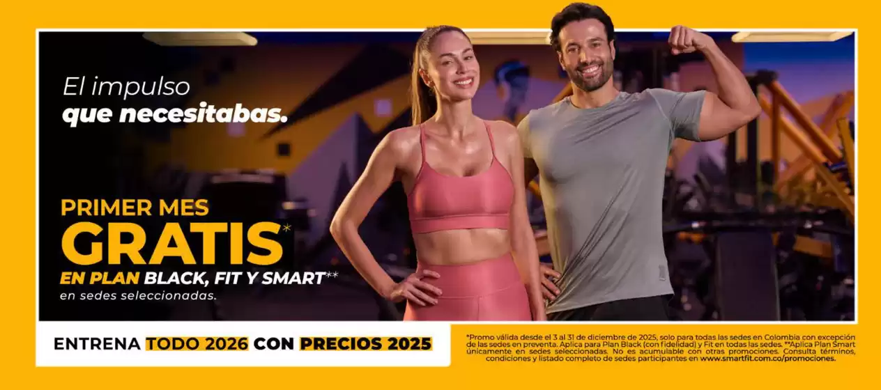 Catálogo Smart Fit en Tunja | Primera Mes Gratis, entrata totdo 2026 con Precios 2025 | 2025-12-12T00:00:00.000Z - 2025-12-31T00:00:00.000Z