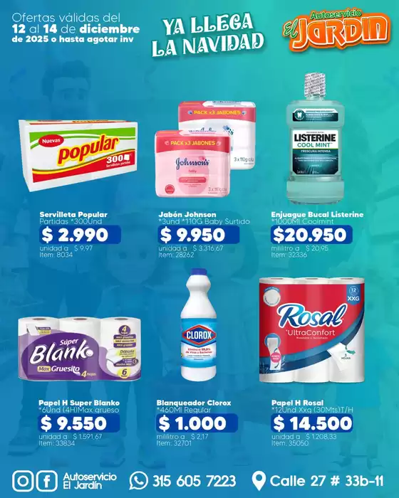 Catálogo Autoservicio El Jardín en Curillo | Ofertas Autoservicio El Jardín | 2025-12-12T00:00:00.000Z - 2025-12-14T00:00:00.000Z